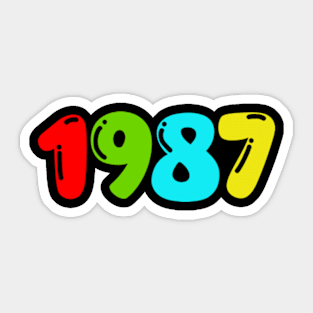 Funny birthday 1984 Gift Men Sticker